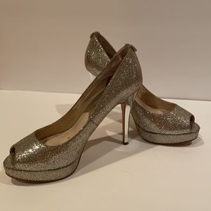 Michael Kors Metallic York Platform Pumps